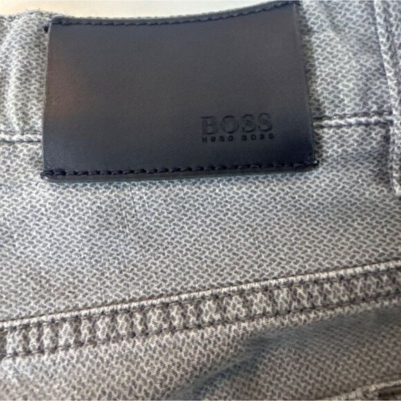 Hugo Boss Mens Cotton Stretch Pants Size 36/32 Gray - Picture 3 of 8
